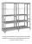 Стеллаж для одежды ТСУ 2/4 (2500х1060х600) П
