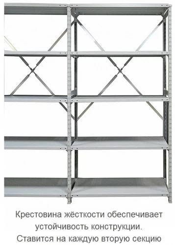 Стеллаж металлический ТСУ 1 (2000х1060х300) 5